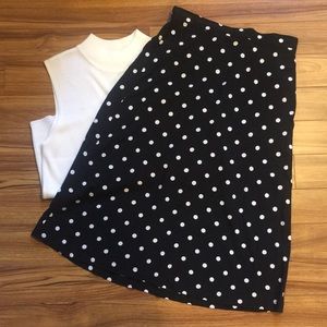Polka dot skirt